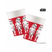 8 stk Pappmuggar - Star Wars Paper Cut
