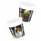 8 stk Plastkoppar 200 ml - Star Wars