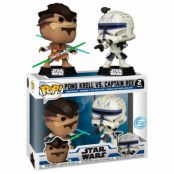 POP pack 2 figures Star Wars The Clone Wars Duels Pong Krell & Captain Rex Exclusive