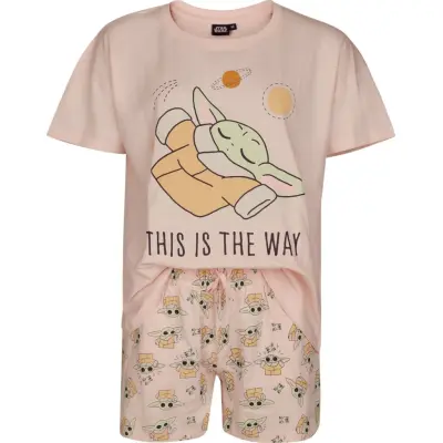 Star Wars - Anime Pyjamas - The Mandalorian - This Is The Way - S XXL - för Dam - rosa