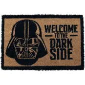 Star Wars - Disney Dörrmatta - Welcome To The Dark Side - för None - brun/svart