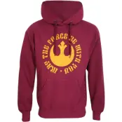 Star Wars - Disney Luvtröja - May the force be with you - S XXL - för Herr - vinröd