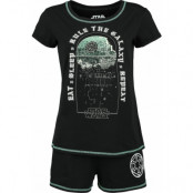 Star Wars - Disney Pyjamas - Rule The Galaxy - S - för Dam - svart