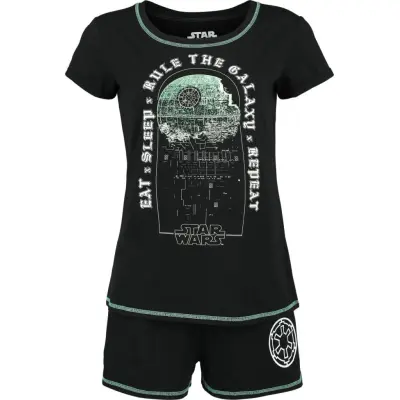 Star Wars - Disney Pyjamas - Rule The Galaxy - S - för Dam - svart