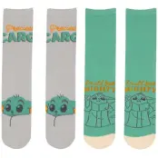 Star Wars - Disney Strumpor - The Mandalorian Grogu - S-M L-XL - för flerfärgad