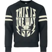 Star Wars - Disney Sweatshirt - The Mandalorian - This Is The Way - S XXL - för Herr - svart