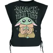 Star Wars - Disney Topp - Grogu - Snack Time Yet? - S XXL - för Dam - svart