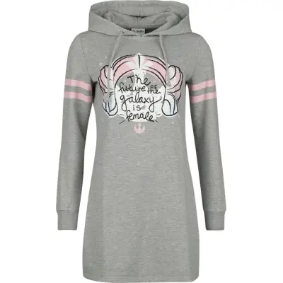 Star Wars Halvlång klänning - Galaxy is Female - S XL - för Dam - grå