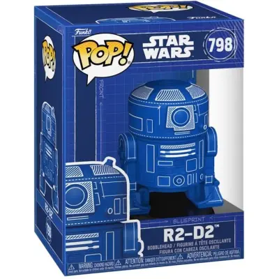 Star Wars - R2-D2 (Blueprint) Vinyl Figur 798 - Funko Pop! - Funko Shop Europe