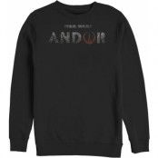 Star Wars - Disney Sweatshirt - Andor Logo - S 3XL - för Herr - svart