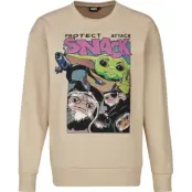 Star Wars Sweatshirt - The Mandalorian - Protect Snack - XS XXL - för Dam - beige
