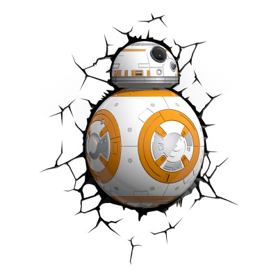 Star Wars BB8 Droid 3D Vägglampa