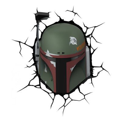 Star Wars Boba Fett 3D Vägglampa