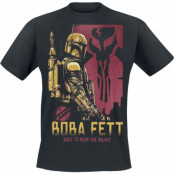 Star Wars T-shirt - The Book Of Boba Fett - Roam The Galaxy - S 5XL - för Herr - svart