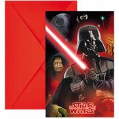 Star Wars - Darth Vader Party Invitations 6-Pack