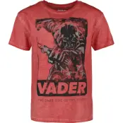 Star Wars - Disney T-shirt - Darth Vader - S 3XL - för Herr - röd