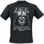 Star Wars - Disney T-shirt - Darth Vader - Father Of The Year - S 3XL - för Herr - svart