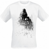 Star Wars T-shirt - Darth Vader Ink - S XXL - för Herr - vit