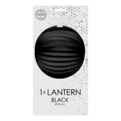 Papperslykta Rund Svart