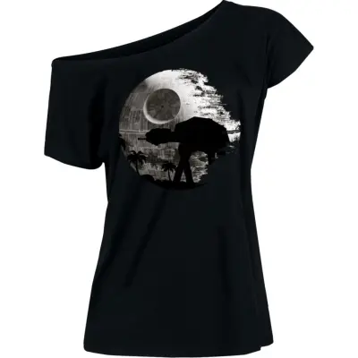 Star Wars - Disney T-shirt - AT-AT - Death Star - M 3XL - för Dam - svart