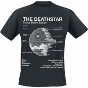 Star Wars - Disney T-shirt - Death Star Sketch - S XXL - för Herr - svart