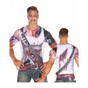 Droid and Blood - Fotorealistisk T-shirt till Man