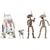 Star Wars Black Series: The Mandalorian - R5-D4, BD-72 & Pit Droids 4-Pack - DAMAGED PACKAGING