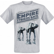 Star Wars - Disney T-shirt - The Empire Strikes Back - M 5XL - för Herr - grå