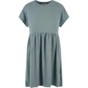 Urban Classics Kort klänning - Ladies Organic Empire Valance Tee Dress - XS L - för Dam - grön