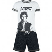 Star Wars Pyjamas - Han Solo - I Know - S M - för Herr - grå/svart