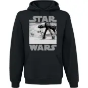 Star Wars - Disney Luvtröja - Battle of Hoth - S XXL - för Herr - svart