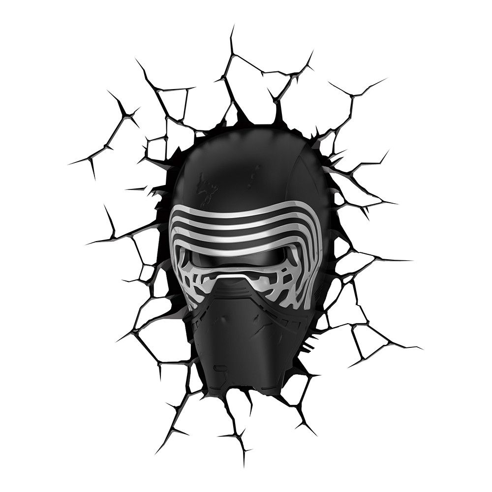 Kylo Ren 3D Vägglampa Star Wars butiken Licensierad Star Wars 7 Ryggsäck till Barn 34x28 cm Star