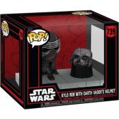 Star Wars - Kylo Ren with Darth Vader's Helmet (Pop! Deluxe) vinylfigur 739 - Funko Pop! - Funko Shop Europe