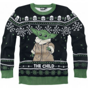 Star Wars - Anime Stickad jumper - Barn - The Mandalorian - Grogu - 128 140 - för barn - svart