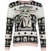 Star Wars Christmas jumper - The Mandalorian - Grogu Greetings - M XL - för Dam - flerfärgad