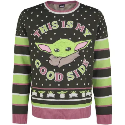 Star Wars Christmas jumper - The Mandalorian - Grogu - XS XXL - för Herr - flerfärgad
