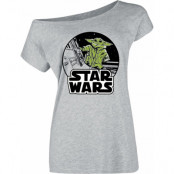 Star Wars - Disney T-shirt - The Mandalorian - Grogu Spacewalk - M L - för Dam - grå