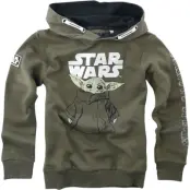 Star Wars - Disney Luvtröja - Barn - The Mandalorian - Grogu - Sketch - 116 152 - för barn - khaki