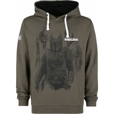 Star Wars - Disney Luvtröja - The Mandalorian - Bounty Hunter - S XXL - för Herr - khaki