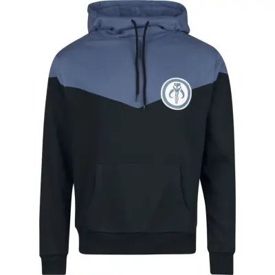 Star Wars - Disney Luvtröja - The Mandalorian - Bounty Hunter - M L - för Herr - svart/blå