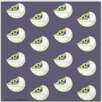 Star Wars Mandalorian Servetter 20-pack