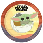 Star Wars Mandalorian Tallrikar 23 cm 8-pack