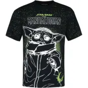 Star Wars T-shirt - The Mandalorian - Grogu - L - för Herr - flerfärgad