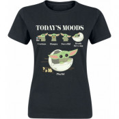 Star Wars - Disney T-shirt - The Mandalorian - Grogu - Moods - S XXL - för Dam - svart