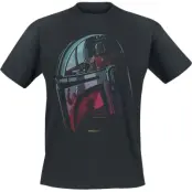 Star Wars - Disney T-shirt - The Mandalorian - Helmet - S M - för Herr - svart