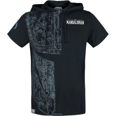 Star Wars T-shirt - The Mandalorian - S L - för Herr - svart