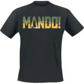 Star Wars - Disney T-shirt - The Mandalorian - Season 3 - Mando - S M - för Herr - svart