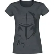 Star Wars - Disney T-shirt - The Mandalorian - This Is The Way - S XXL - för Dam - grafit