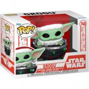 Star Wars - The Mandalorian - Grogu Pram (Holiday) vinylfigur 746 - Funko Pop! - Funko Shop Europe