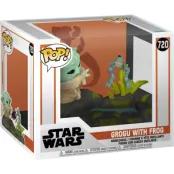 Star Wars - The Mandalorian - Grogu with Frog (POP! Deluxe) vinylfigur 720 - Funko Pop! - Funko Shop Europe